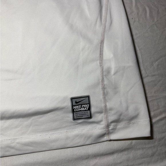 Nike Pro combat White Long Sleeve Shirt - Picture 3 of 14